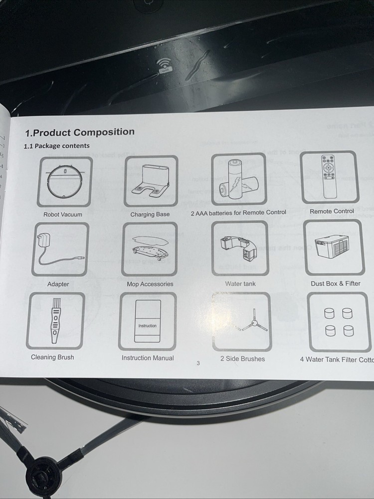 Smart Robot Mopping And Dust Cleaning Technology- G20- Missing Cleaning Brush