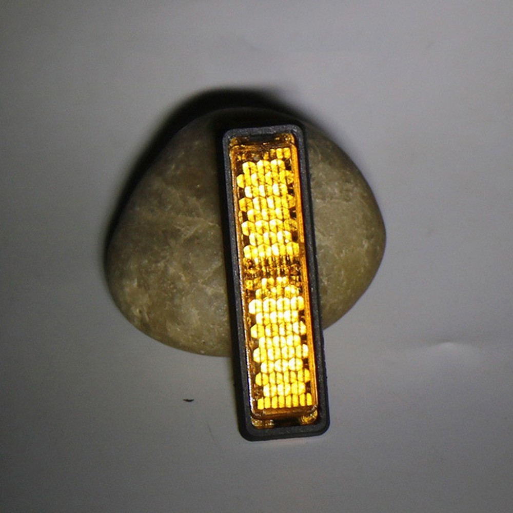 Sporting Goods Pedal Reflectors Plastic Material Rainproof Reflective Block