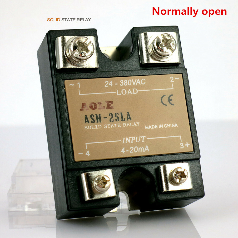 25A single-phase solid state relay 4-20mA voltage regulator ASH-25LA 0-5V open
