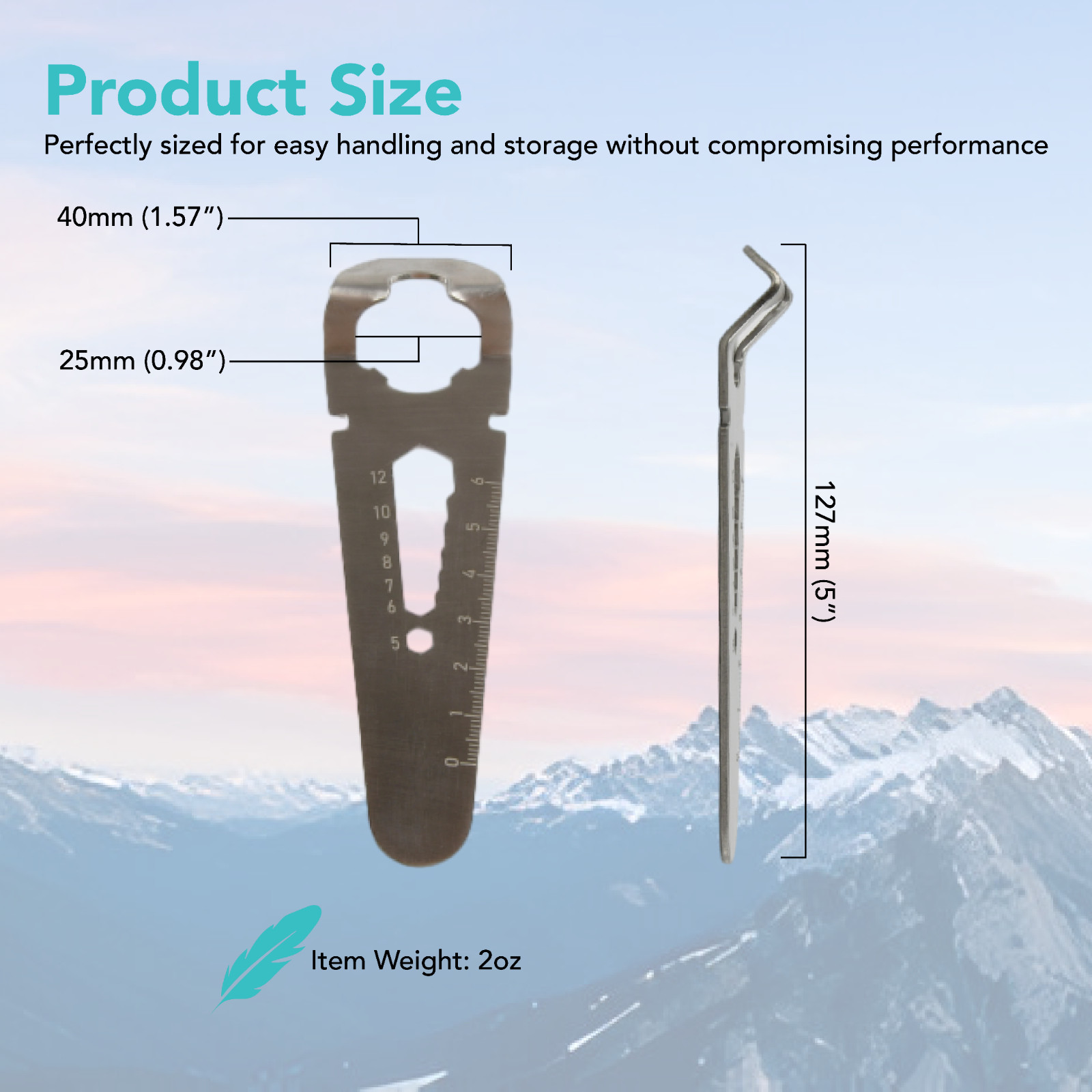 Stainless Steel 135 Film Opener/Decapper with Ergonomic Handle