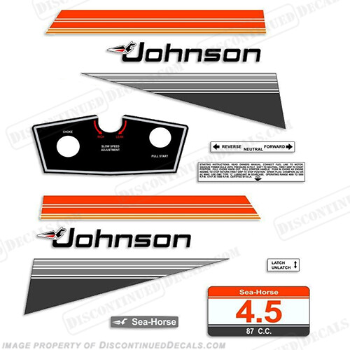 Fits Johnson 1980 4.5hp Decals