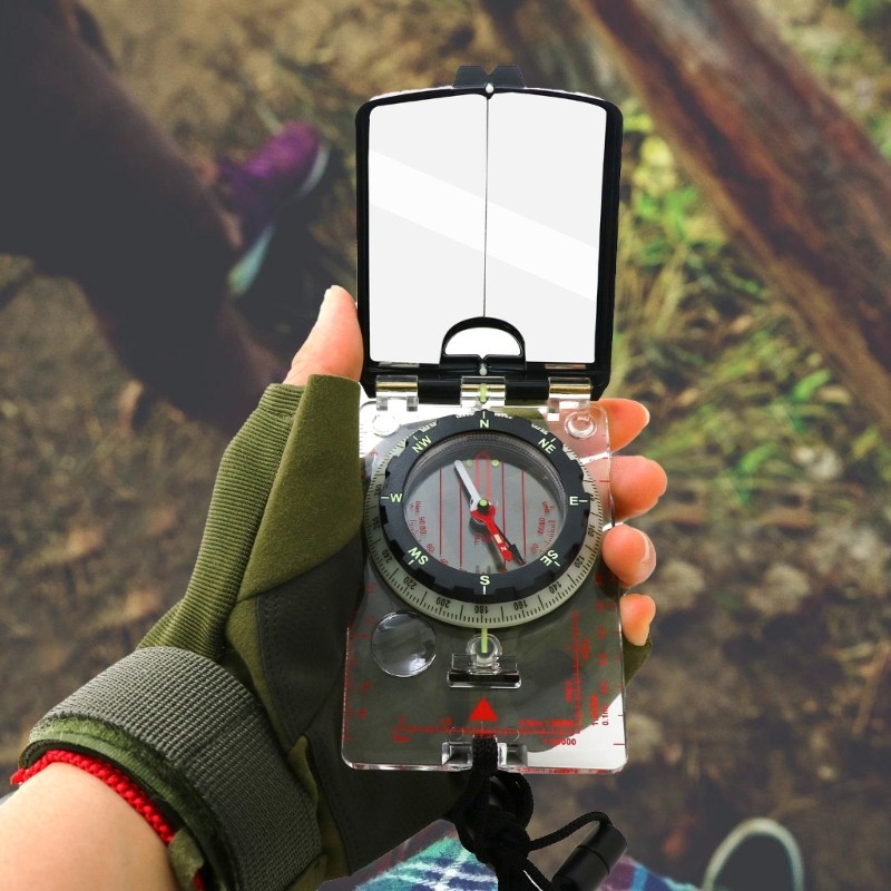 Sighting Mirror Compasses Orienteering Map Compasses for Map Reading