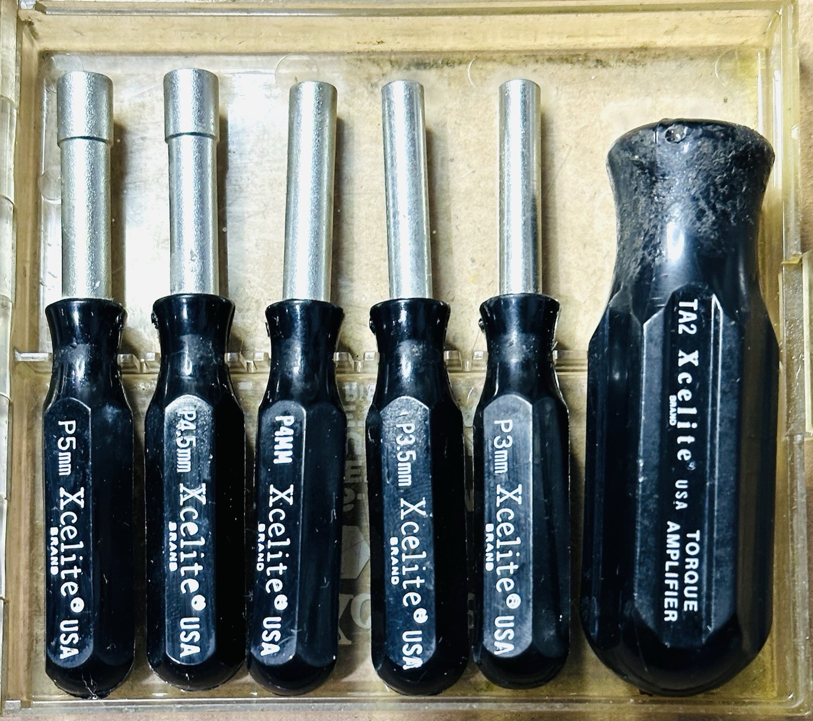 Xcelite PS121MM 11-Piece 3MM-To-10MM Compact Convertible Nutdriver Set