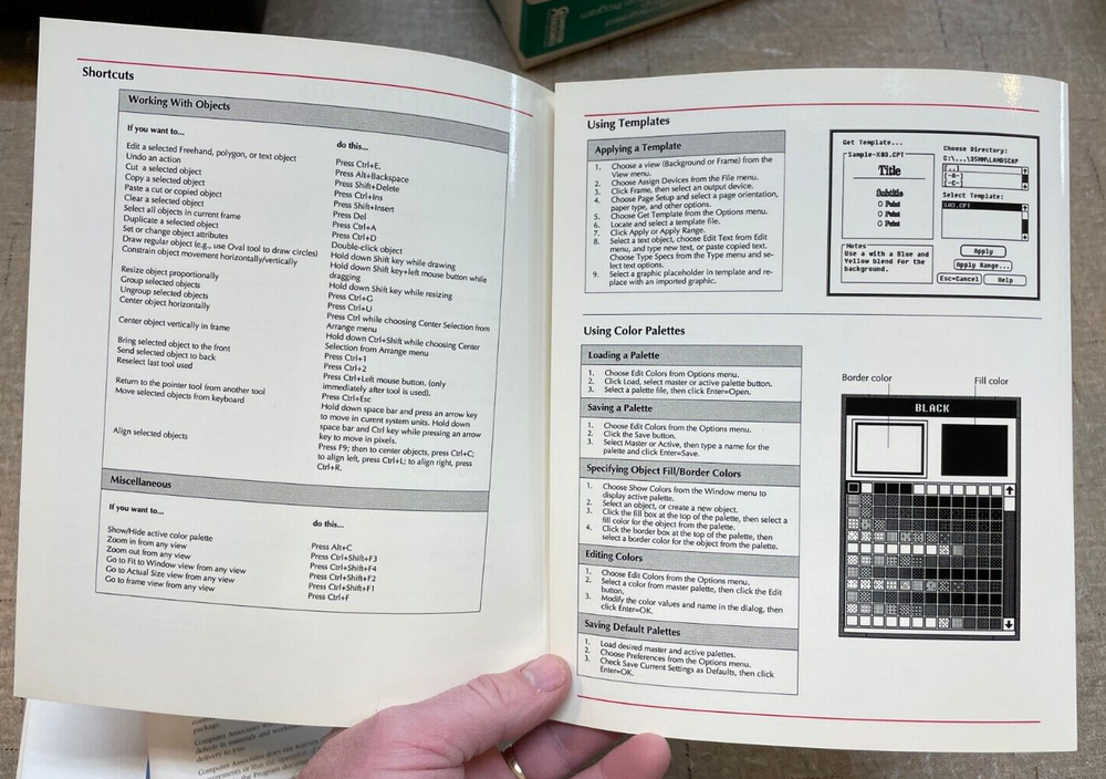 CA-Cricket Computer Associates Desktop Presentation Program Big Box 1991 Demo