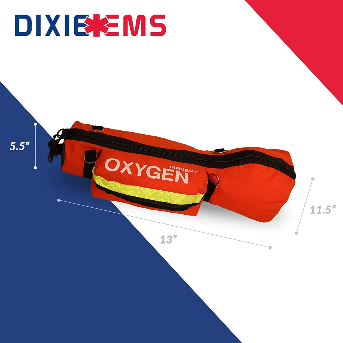 DIXIGEAR Padded Oxygen O2 Carry Bag for Cylinder Oxygen Tank - D Size