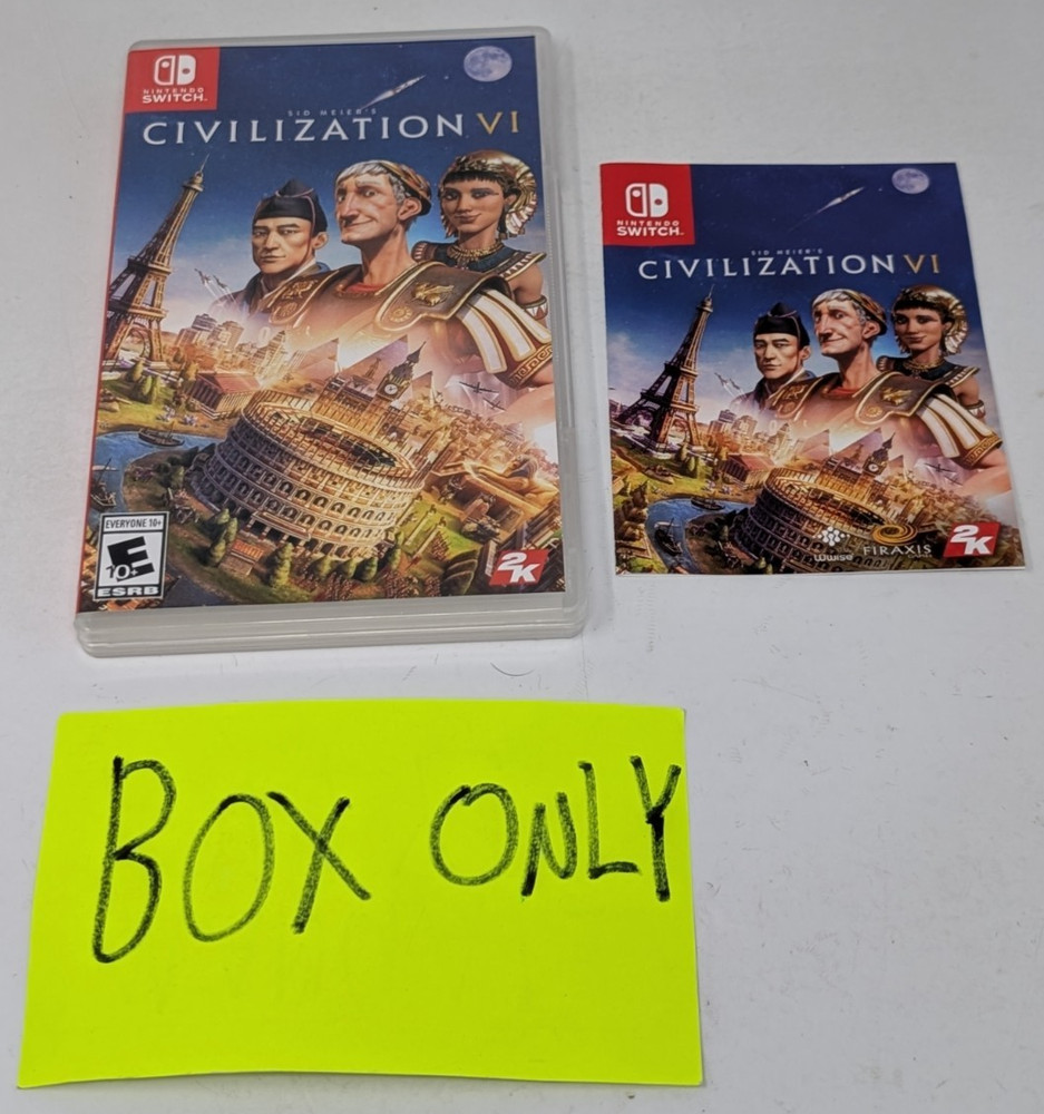 Sid Meier's Civilization VI - Nintendo Switch Case & Insert ONLY