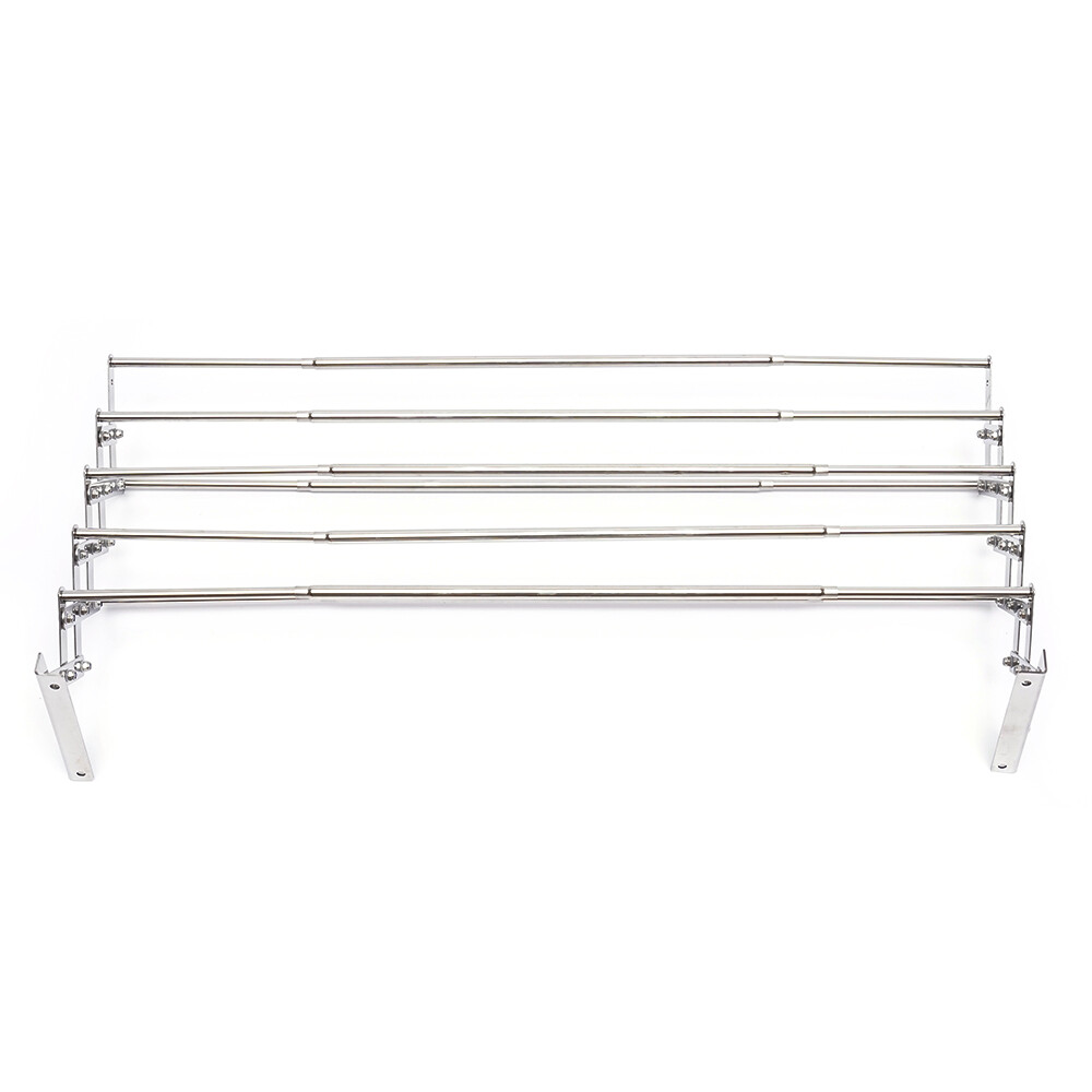 Wall Mounted Laundry Drying Rack, Clothes Hanger Rack, Retractable Clothes Rack