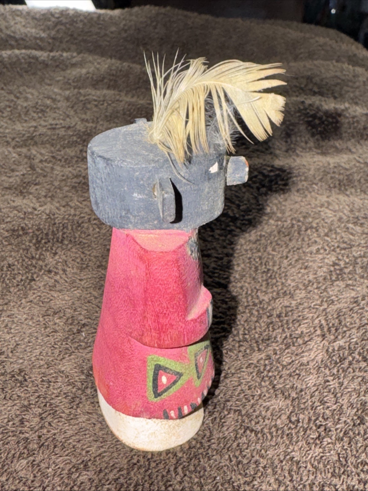 Native American Carved Wooden Kachina Doll Hopi Navajo Vintage