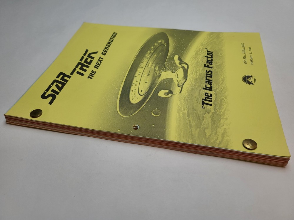 STAR TREK: THE NEXT GENERATION / David Assael 1989 TV Script "The Icarus Factor"