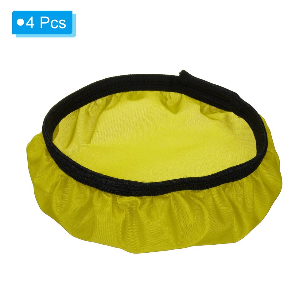 4pcs 7" 18cm Soft Diffuser Lamp Cover Light Strobe Reflector Lamp Sock Yellow