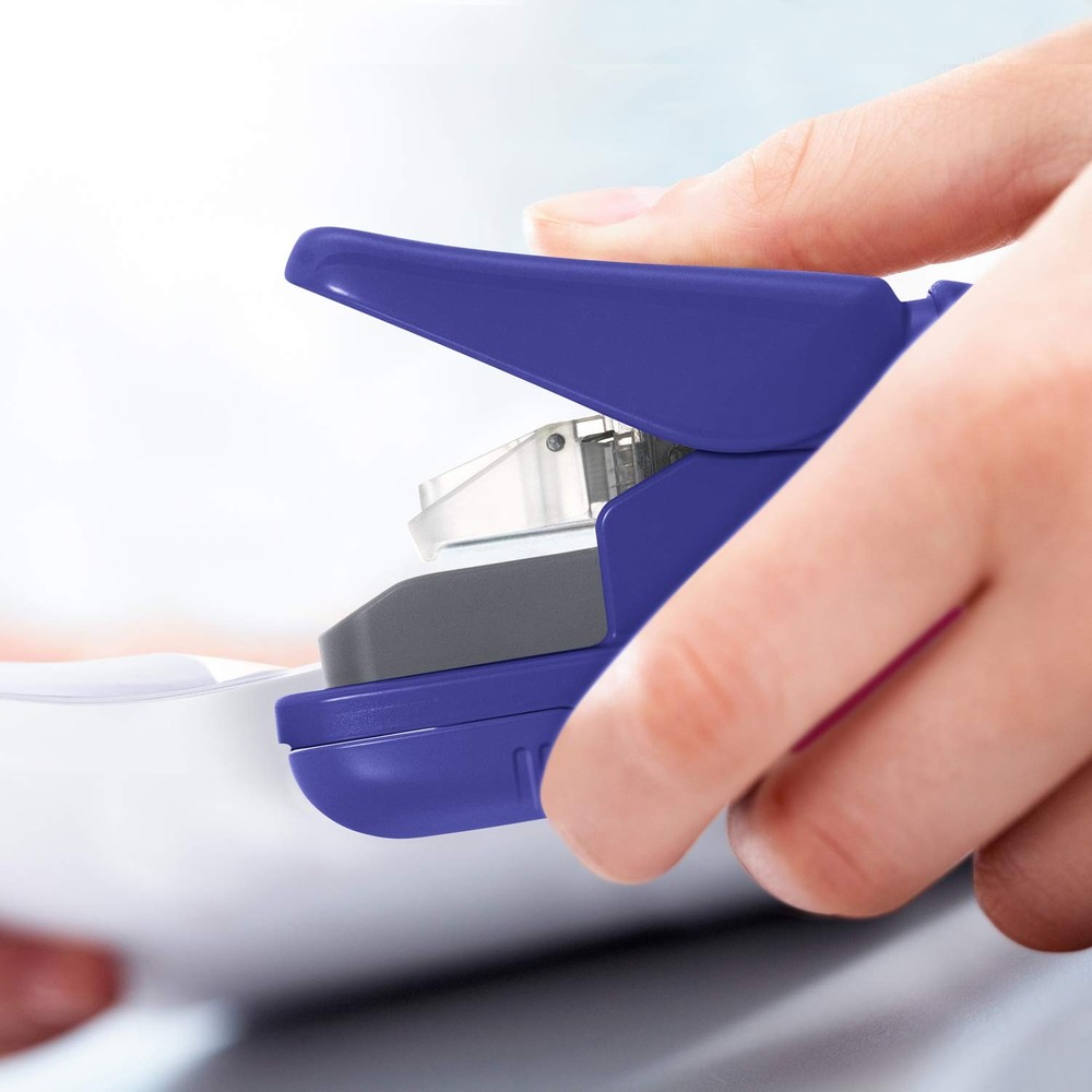 Clinch Compact Staple-Stapler, Blue