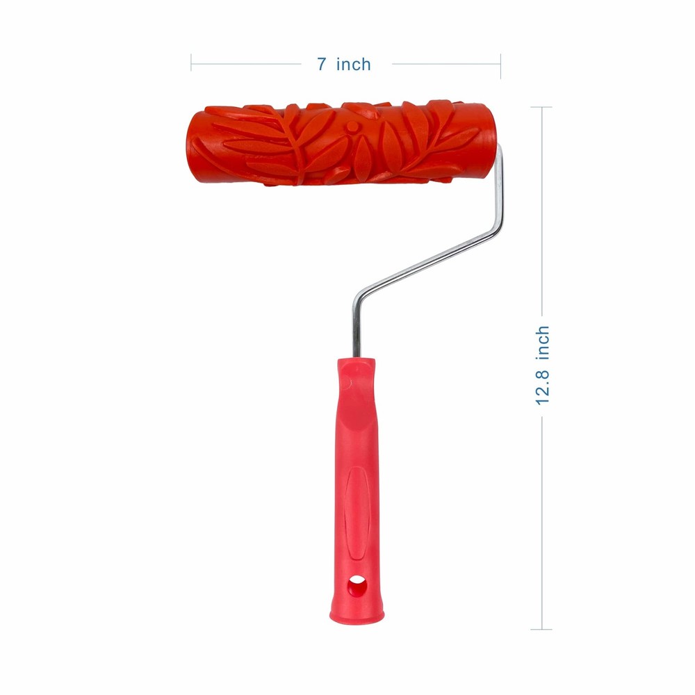 7'' Patterned Paint Roller for Wall Decoration Classic Brick Embossing Textur...