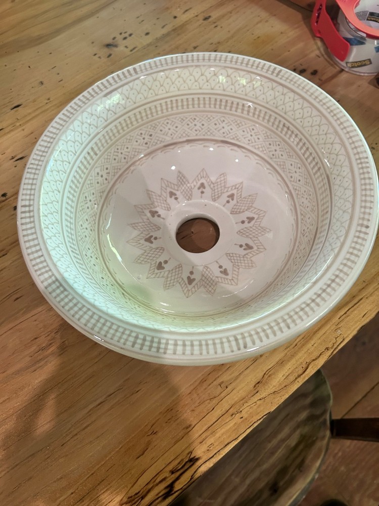 Moroccan hand painted sink