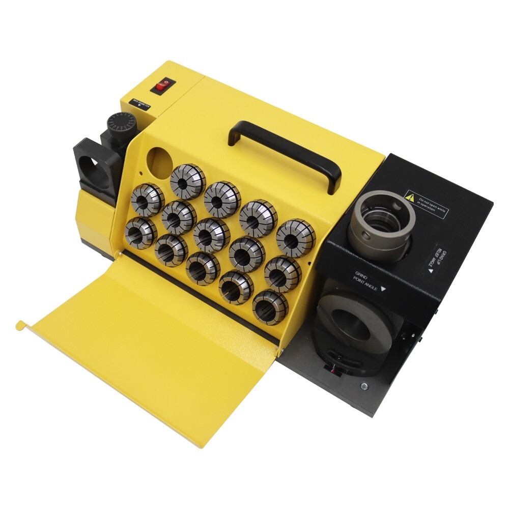 Drill Bits Sharpener 13-26mm Drill Bits Sharpener Equipment 4400rpm Yellow Color