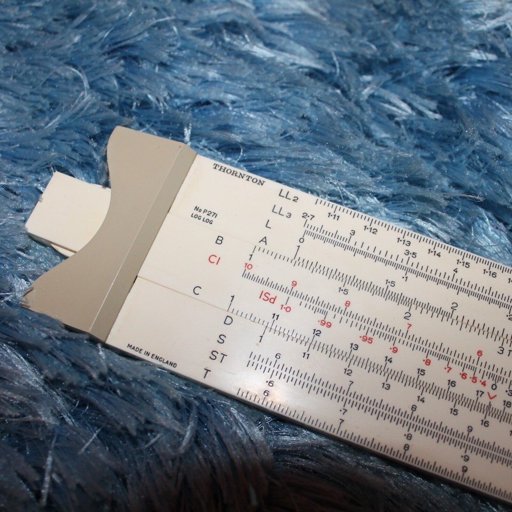 THORNTON P271 Log Log Slide Rule + Original Case