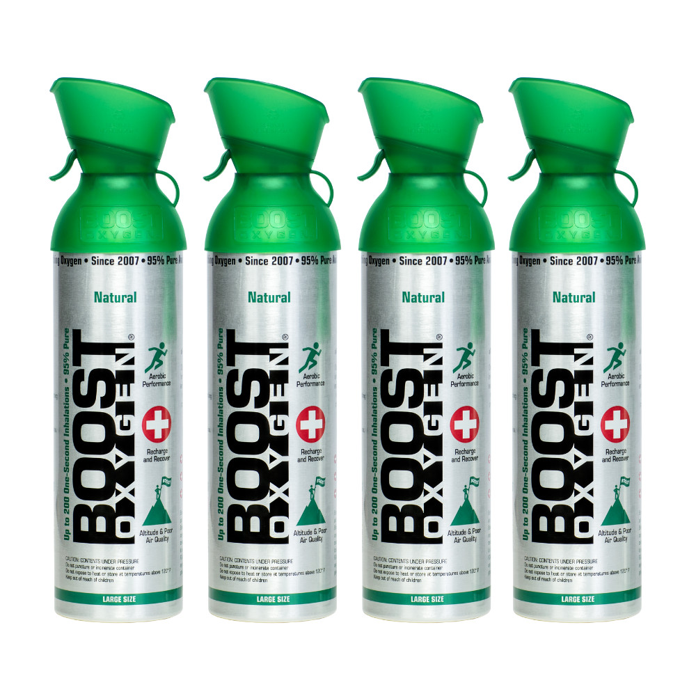 Boost Oxygen Large Natural 10L Canister | Respiratory Support for Aerobic