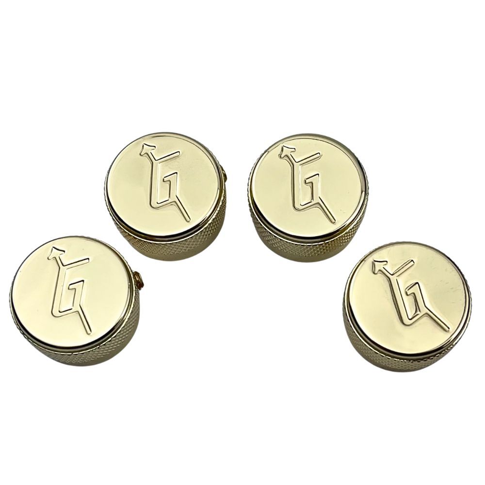 Arrow-G Locking Control Knobs Guitar Knobs STEEL Stainless Fit Gret-ch USA SHIP