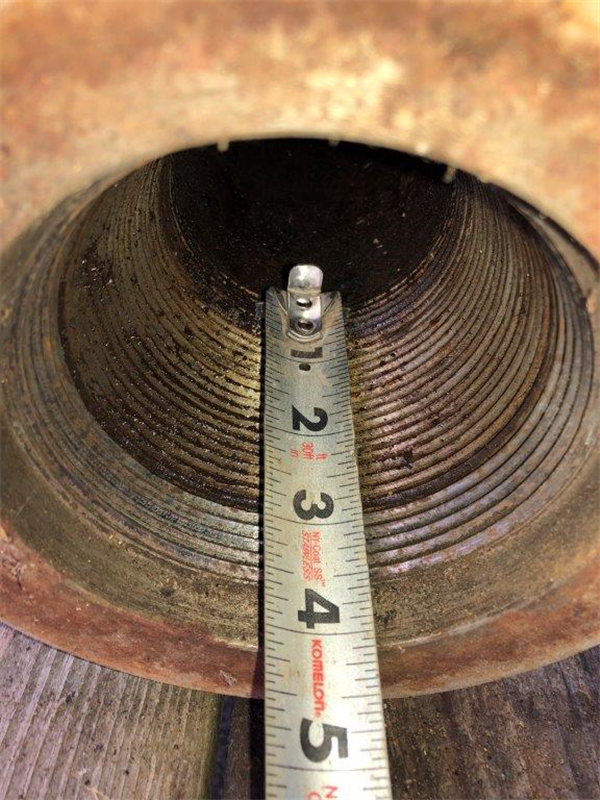 Large Rope Socket 4-1/4 X 6 - 7 Box Threads Large Rope Socket. 45" Overall Lengt