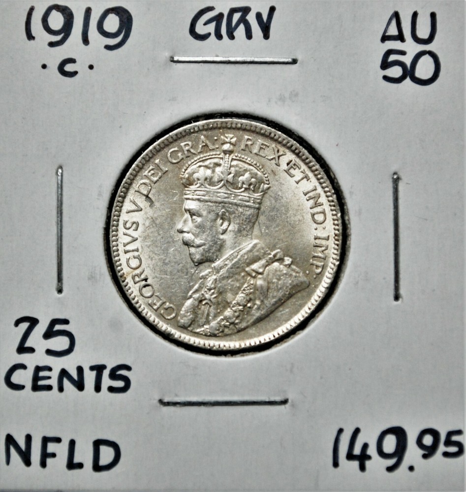 1919-c Newfoundland 25 cents