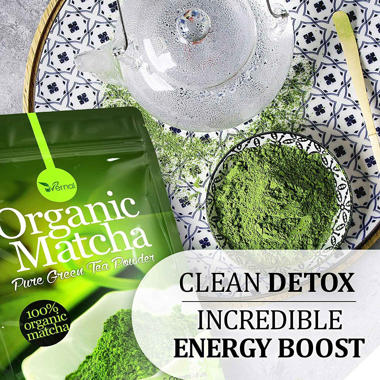 Organic Matcha Green Tea Powder 100% Pure Matcha 4oz