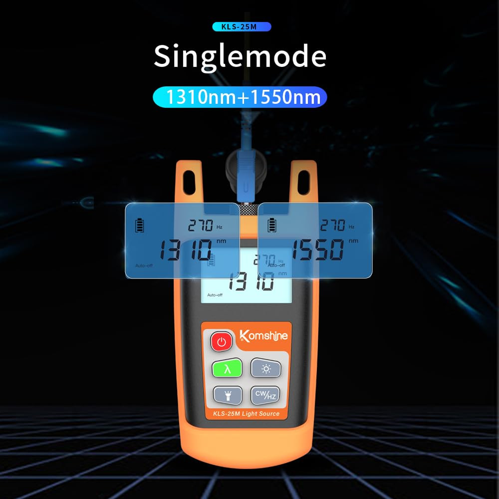 Compact Fiber Optic Light Source KLS-25M with Universal Interface & Case