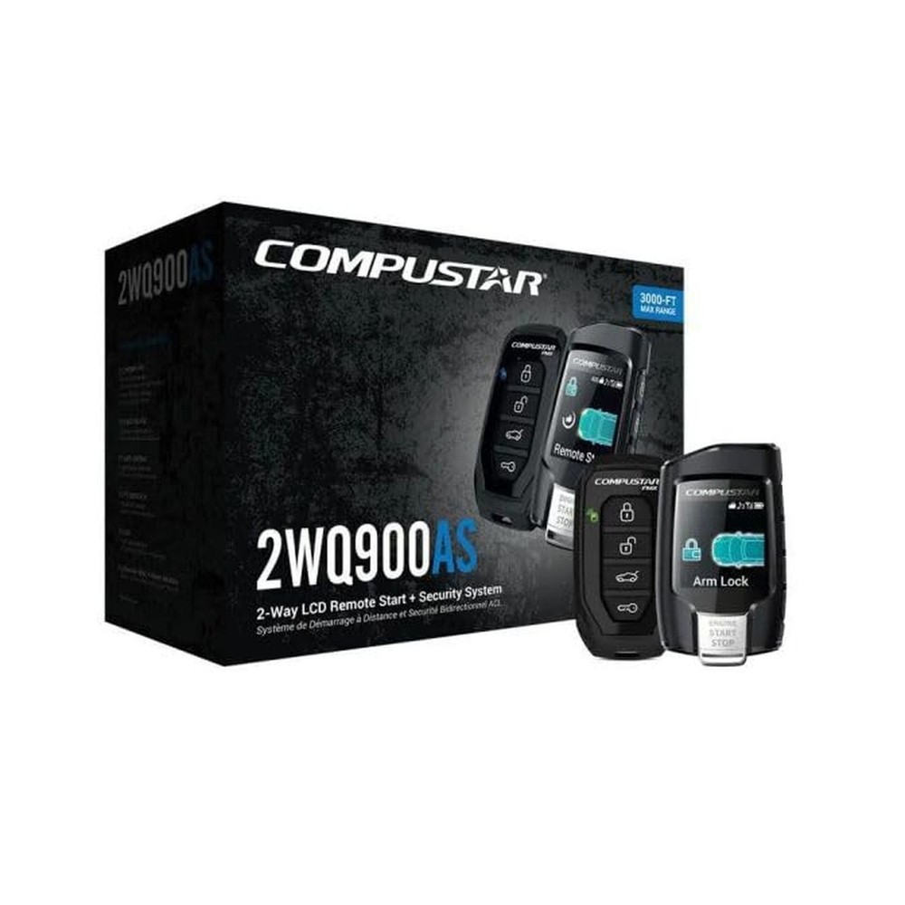 CS2WQ900AS 2-Way 3000-FT Range Remote Start Security Bundled with + (1) Blade...