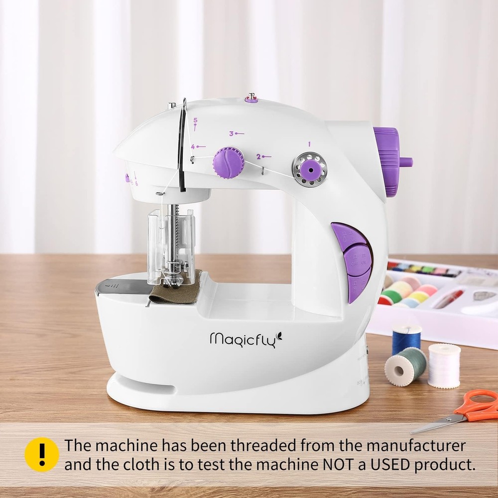Mini Sewing Machine with Extension Table, Dual Speed Portable Sewing Machine ...