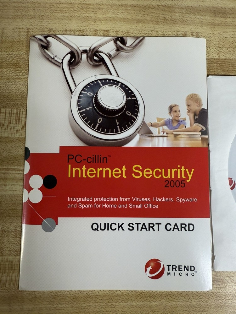 Trend Micro PC-cillin Internet Security 14 Software 2005 Disc Quick Start Guide