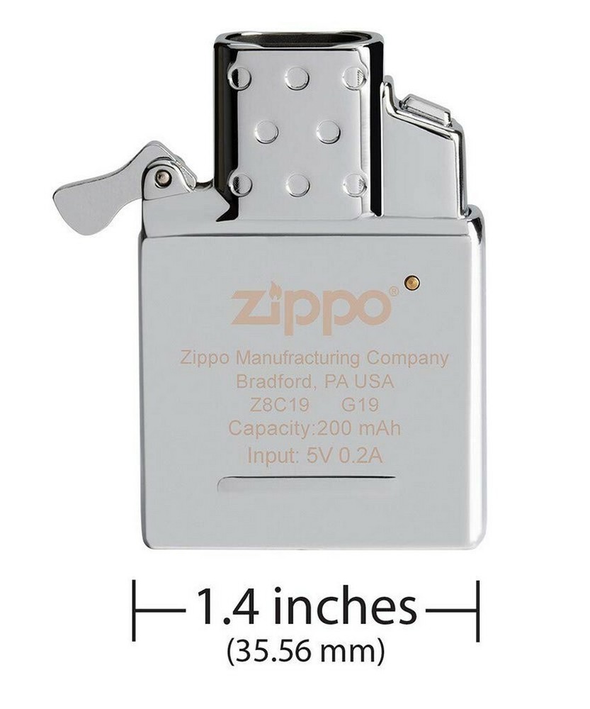 Zippo 65828 Rechargeable Arc Lighter Insert Windproof Double Plasma Arc Beam