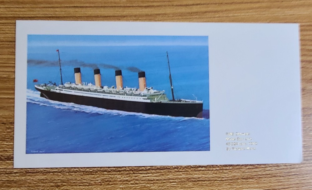 White Star Line R.M.S. Olympic Large Post Card