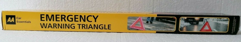 2 x Emergency Warning Triangle AA Car Essentials Hazard Breakdown Reflective Two