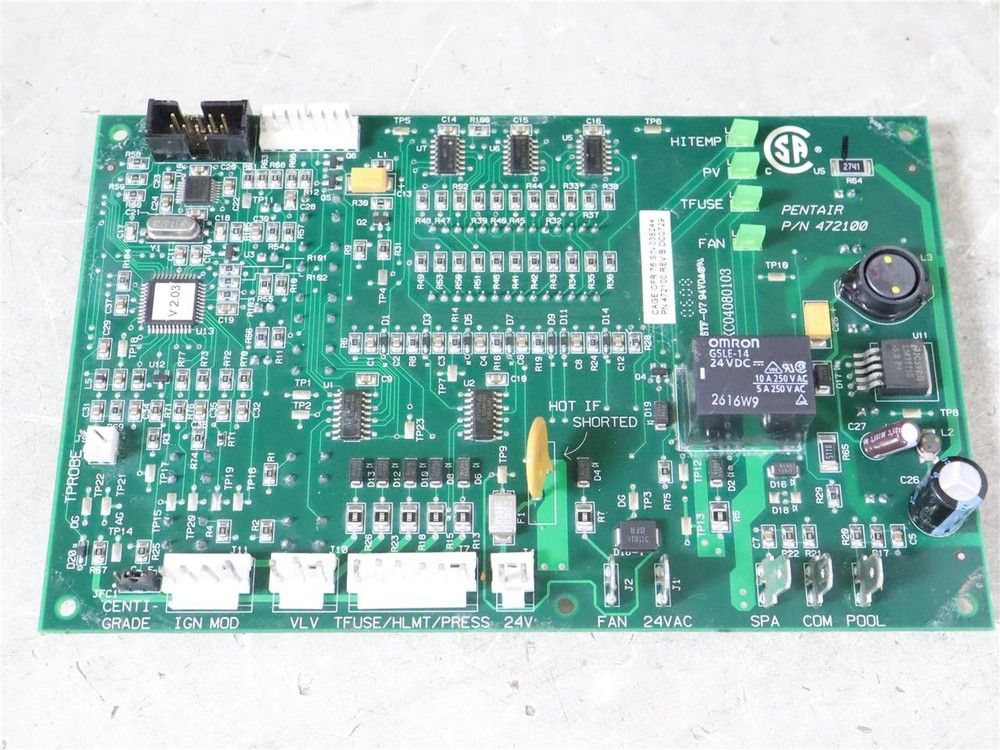 PENTAIR 472100 Digital Display Temperature Controller Circuit Board