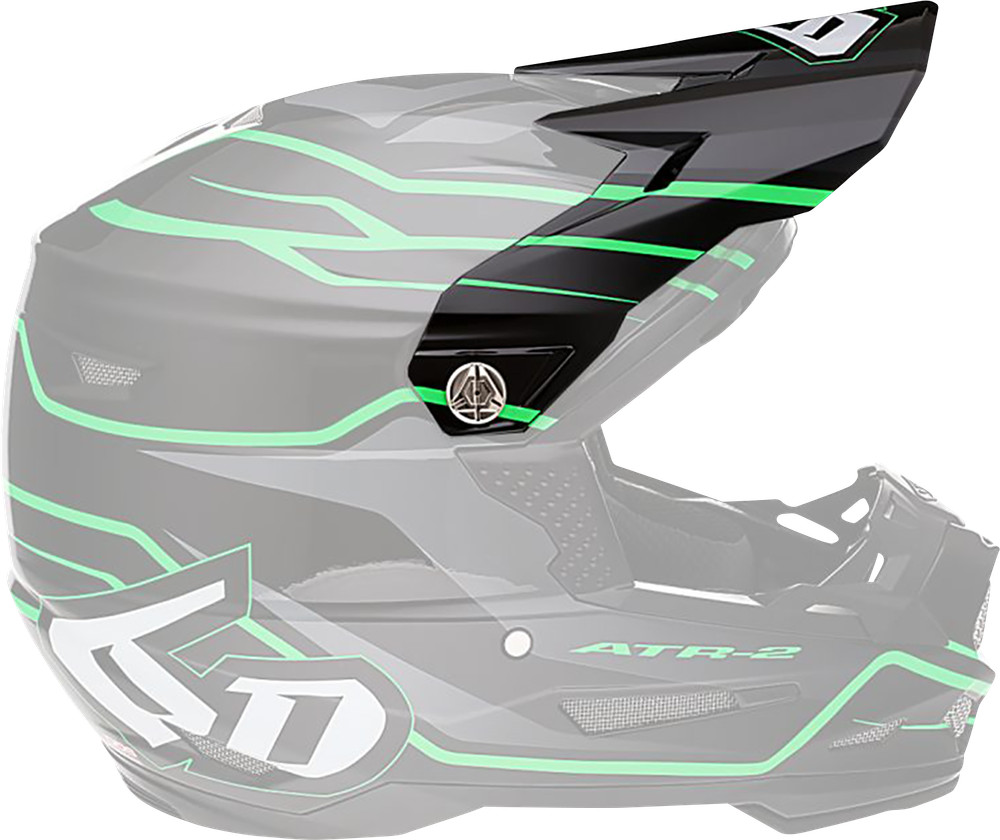 6D HELMETS ATR-2 Helmet Visor Phase Black Green