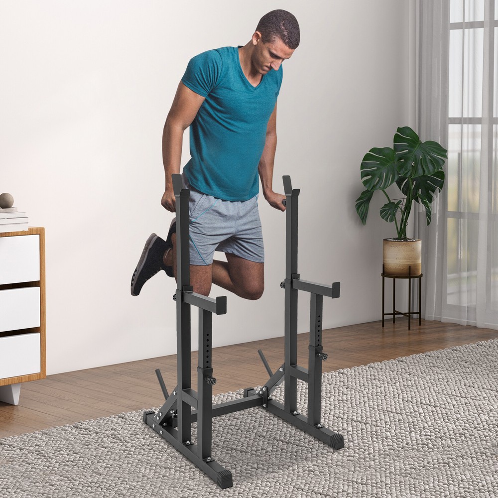 Barbell Rack Adjustable Barbell Weight Stand Multi-function Rack Home Gym