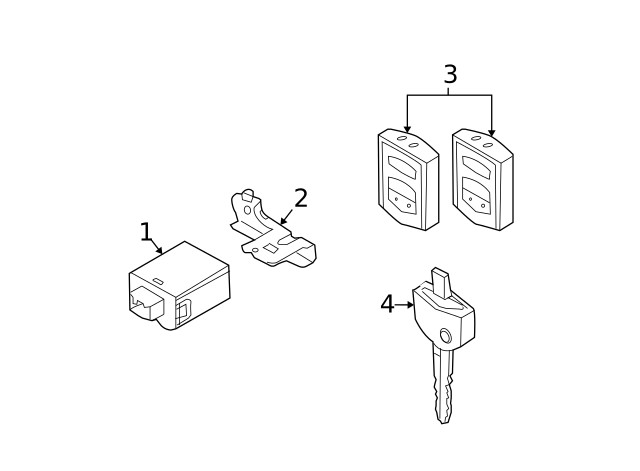Genuine Mazda Keyless Entry Transmitter BBM4-67-5RY