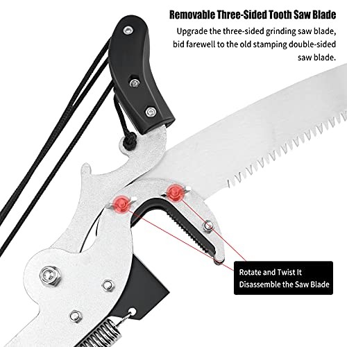 Extendable Tree Pruner Shears Head and Saw without Pole, High-Altitude 4