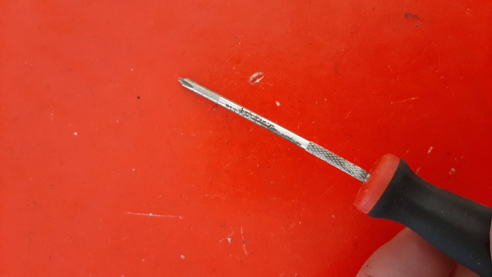 Snap-on Tools SGDP300A #0 Phillips Screwdriver Red Soft Grip Handle Engraved