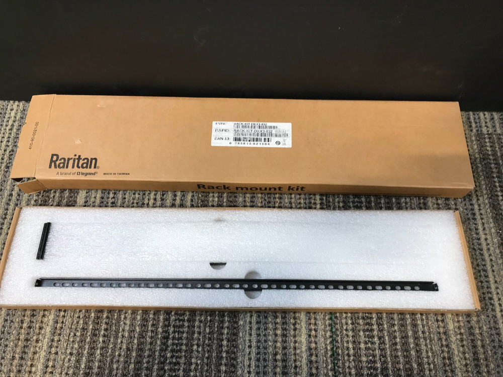 Raritan Rack Mount for KVM Switch, Console Server, Black RACK-KIT-DKX3-832 **