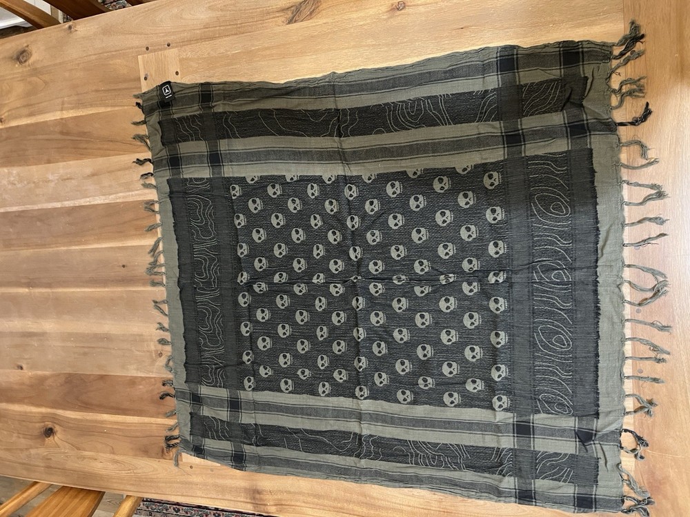 TAD triple aught design Skull Pattern Shemagh Scarf OD