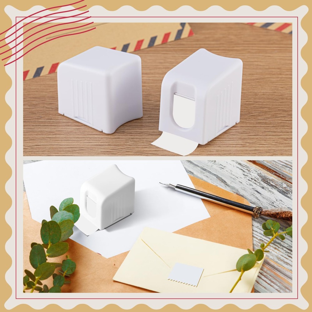 Maitys 6 Pcs Stamp Roll Dispenser Postage Holder for White