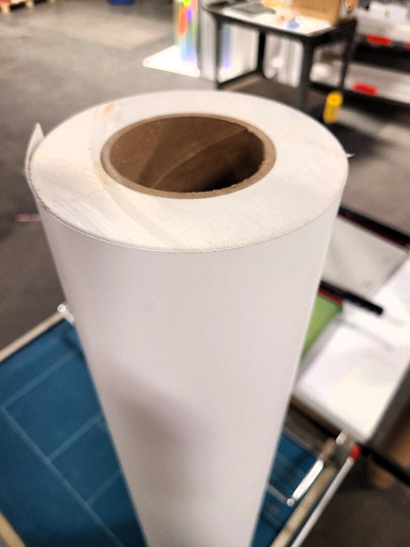 3.4 mil Paint Spray Mask Stencil Vehicle Auto Vinyl Self-Adhesive Yellow & White