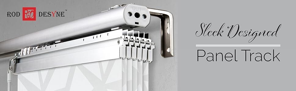 Rod Desyne Adjustable Panel TRACK ONLY (White)