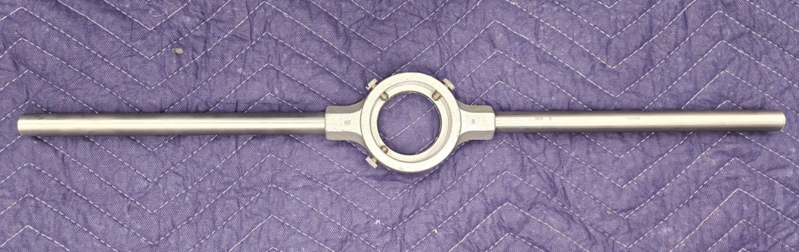 Kromhard 2-1/2"Round Die Stock No. 3 Germany -Handle