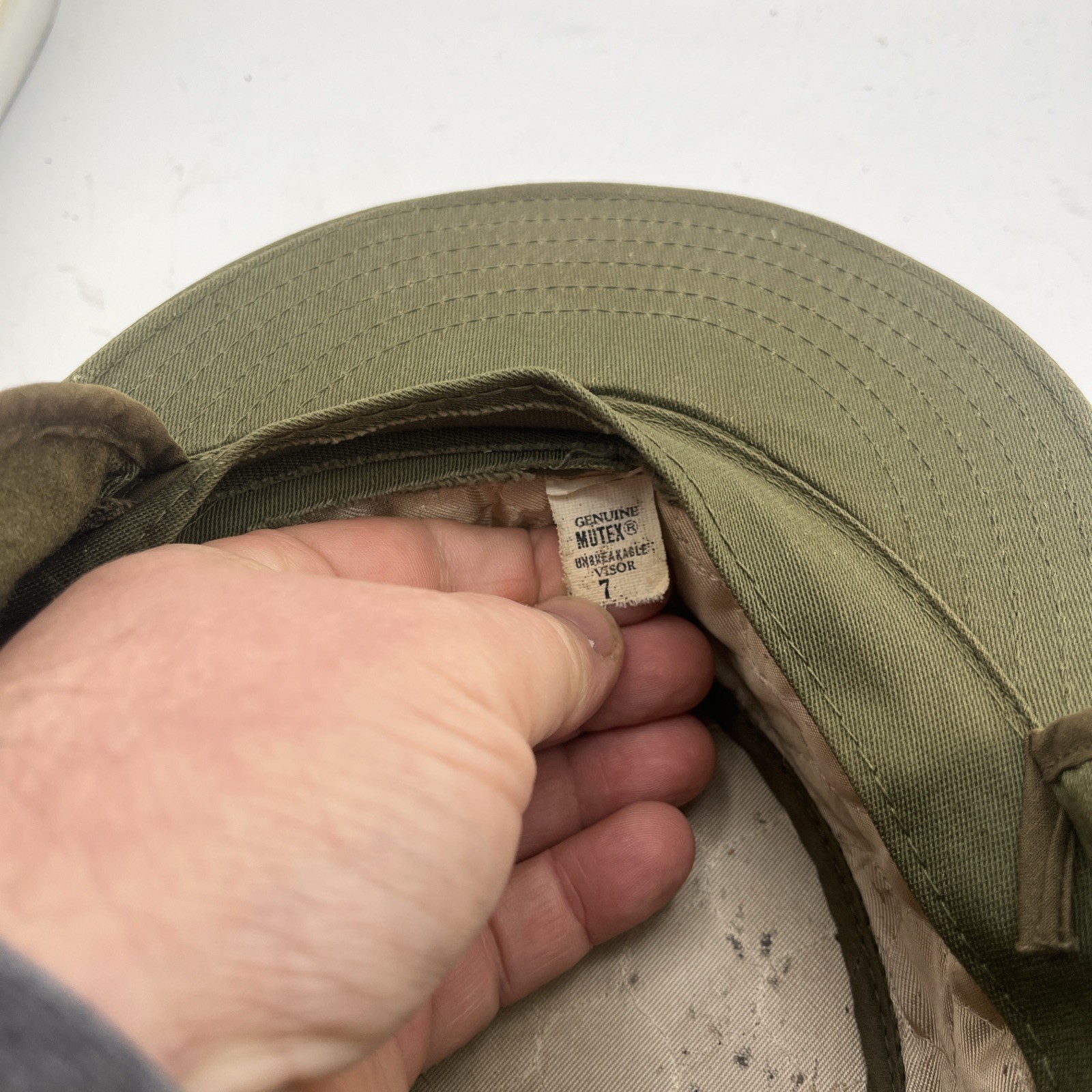 KOREAN WAR ERA 1950s US ARMY RIDGEWAY CAP - Rare Variant - Winter Version USAF