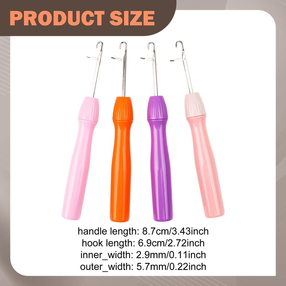 4Pcs Latch Hooks for Carpet Making Crochet Hook