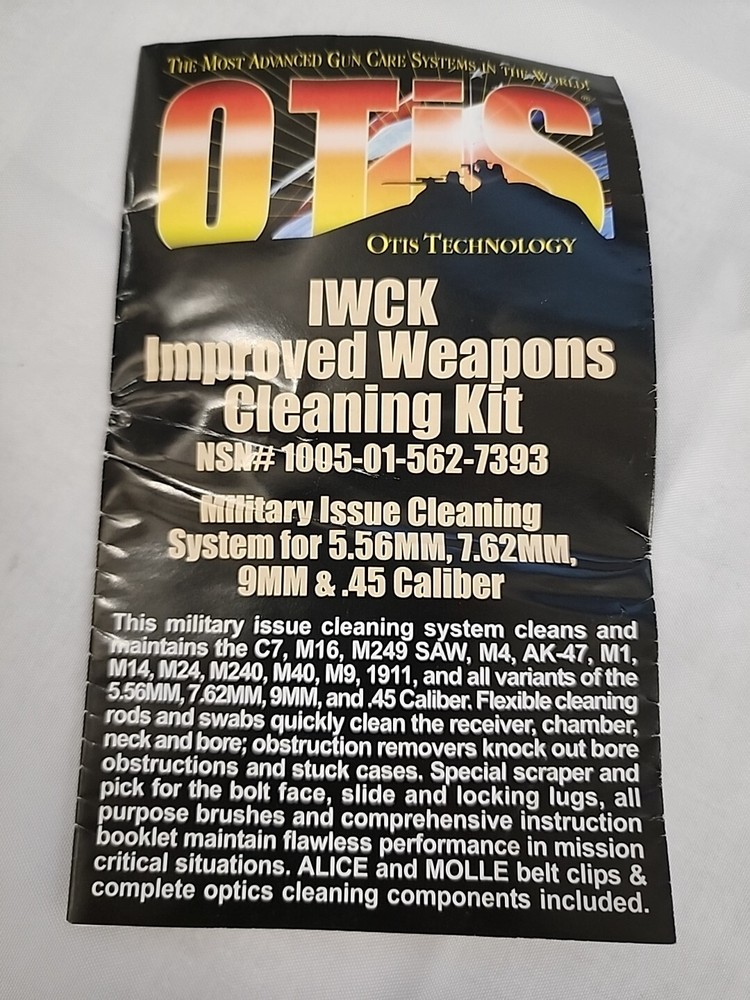Otis IWCK Improved Weapons Cleaning Kit 211-IWCK Cag Sof Devgru Seal