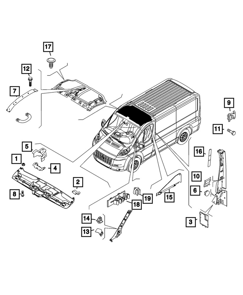 Genuine Mopar Screw 68095801AA