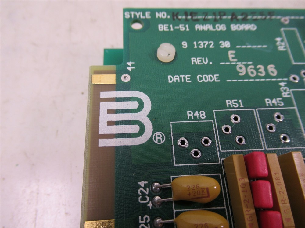 Basler BE1-51 Analog Board K1EZIPA255F for Solid State Relay