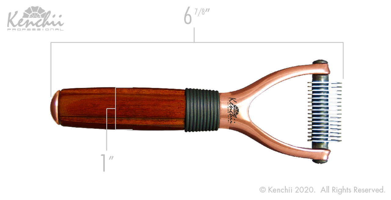 Kenchii Grooming Rose Gold Line Shears - FREE RAKE INCLUDED -Choose Shear or Set