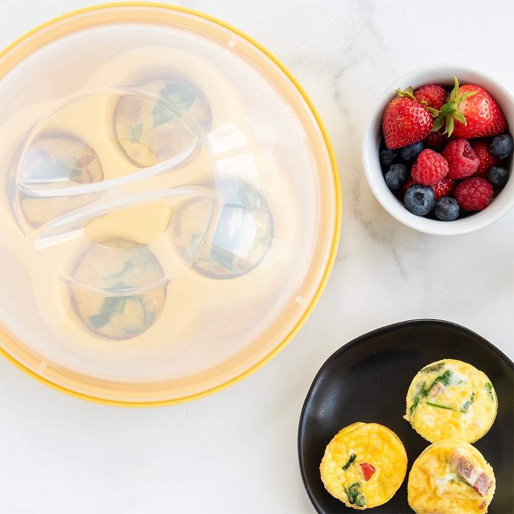 Egg Bites Maker Pan W/ Durable Non-Stick Coating & Easy Release for Meal Prep